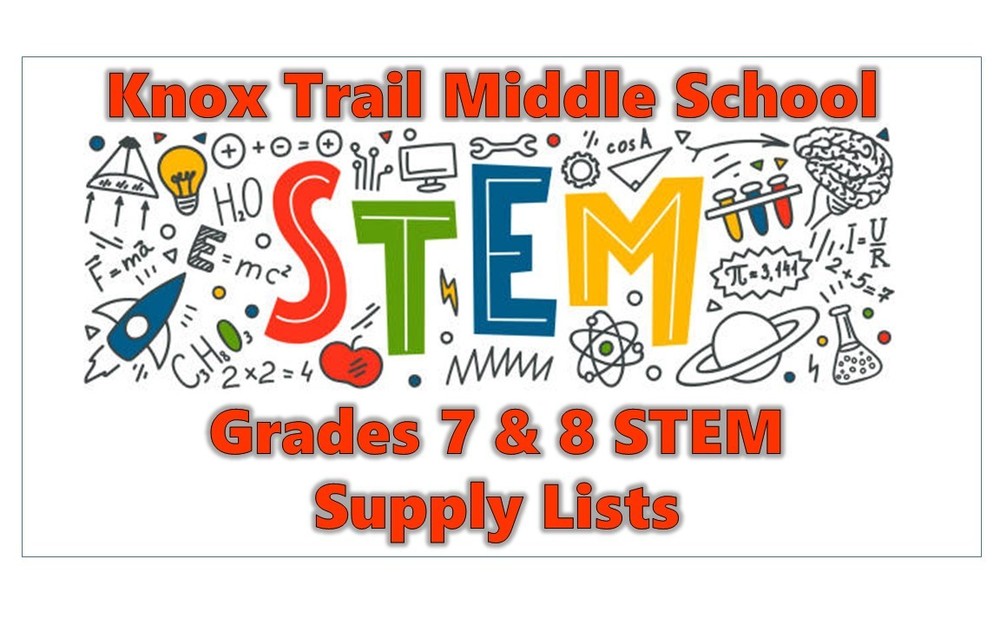 STEM Supply List Knox Trail Middle School