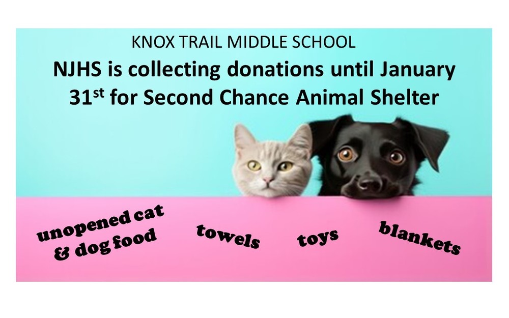 NJHS Collecting for Second Chance Knox Trail Middle School