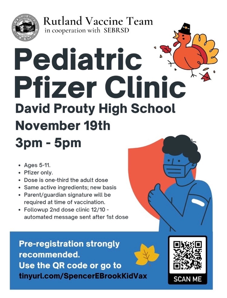 Pediatric Pfizer Clinic Planned!