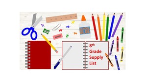 8th Grade Supply List