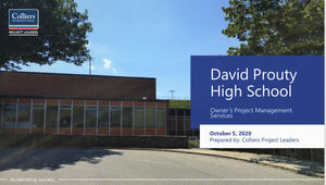 Colliers Is Chosen as OPM for the David Prouty HS Core Project!